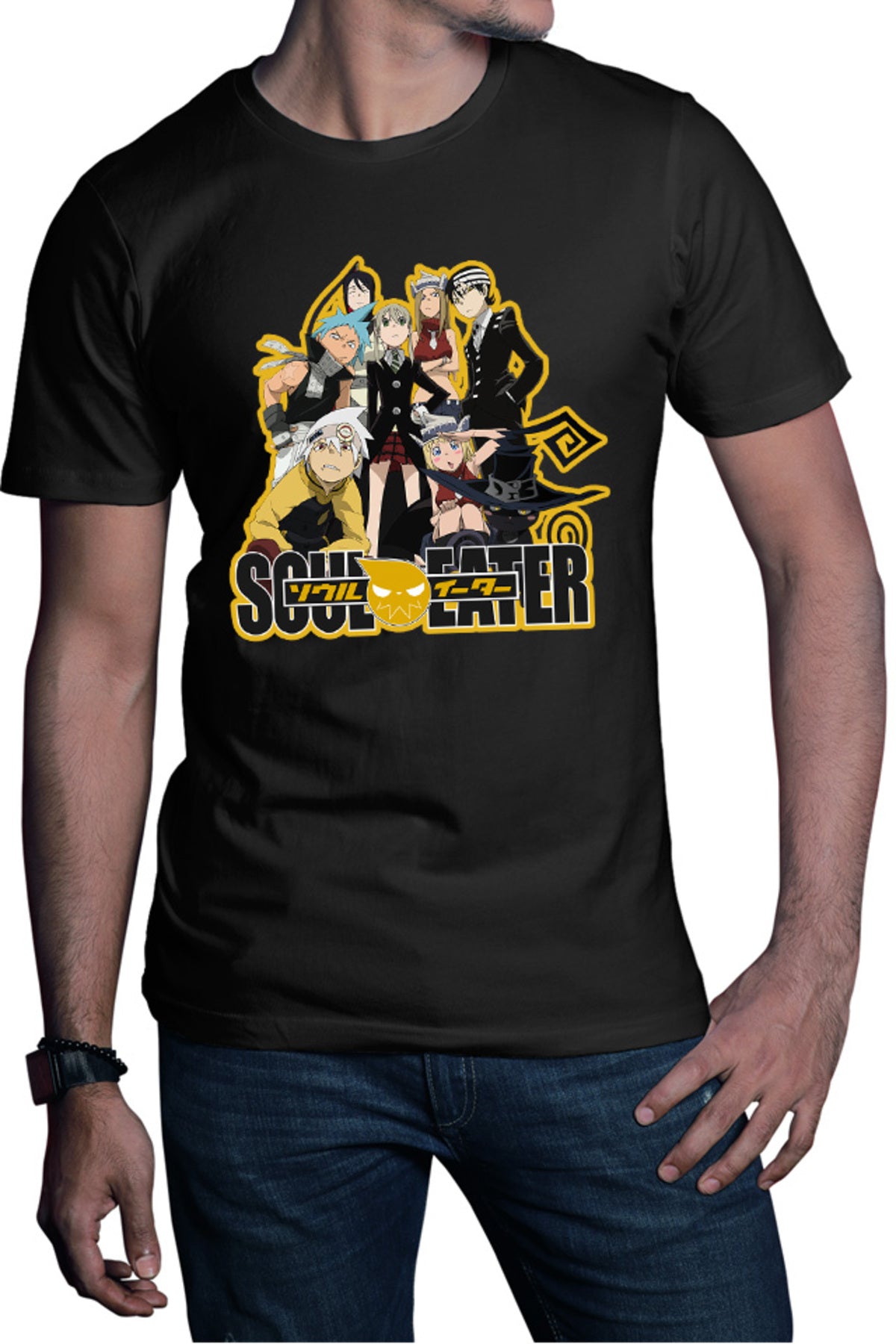 Tricou barbati Soul Eater Group Photo Death God Soul