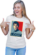 Tricou dama Star Trek Spock Leonard Nimoy Vulcan Logic