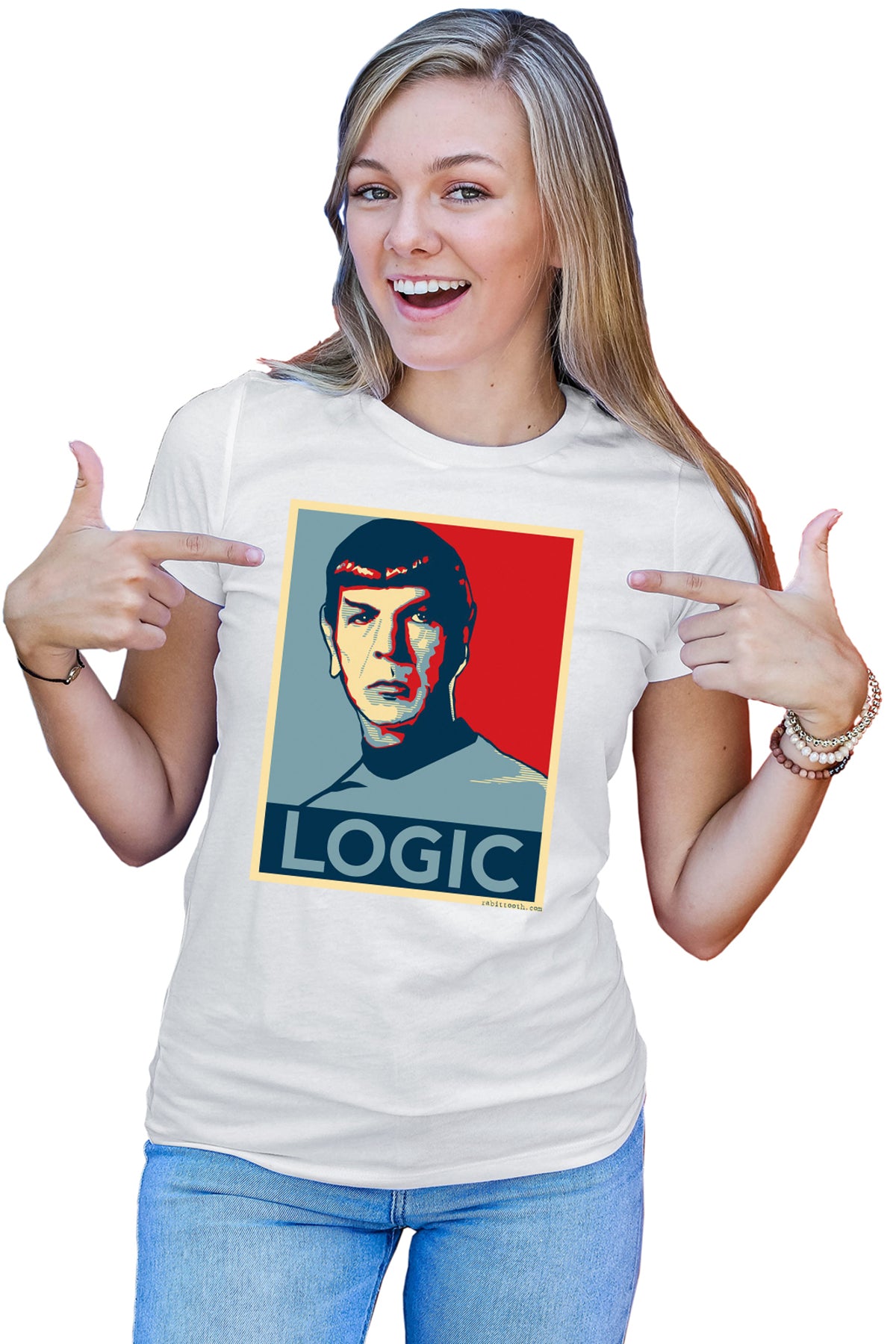Tricou dama Star Trek Spock Leonard Nimoy Vulcan Logic