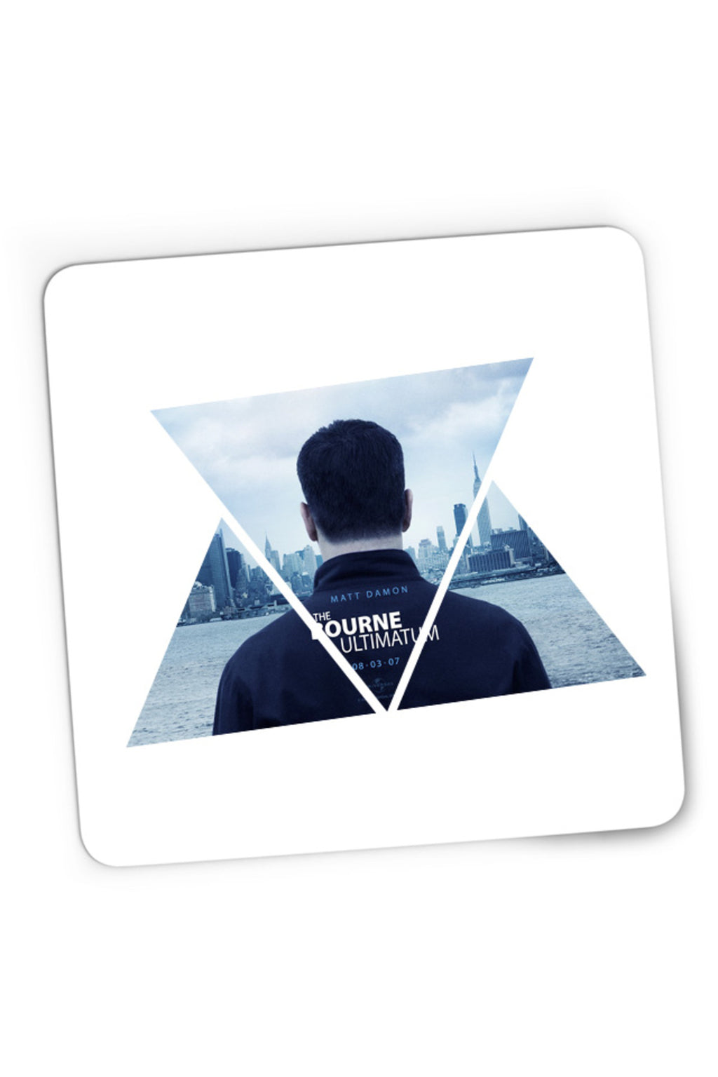 Mousepad Gaming Bourne Triangle Movie American Country, 21x19 cm