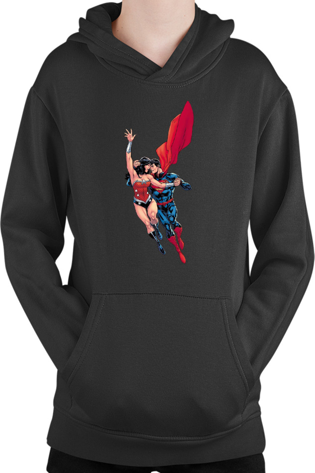 Hanorac copii Wonder Woman Superman Super Lovers Fly Cape Save Protect