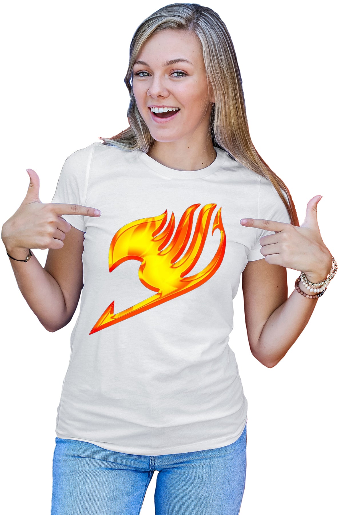 Tricou dama Fairy Tail Emblem Dragon Logo Anime
