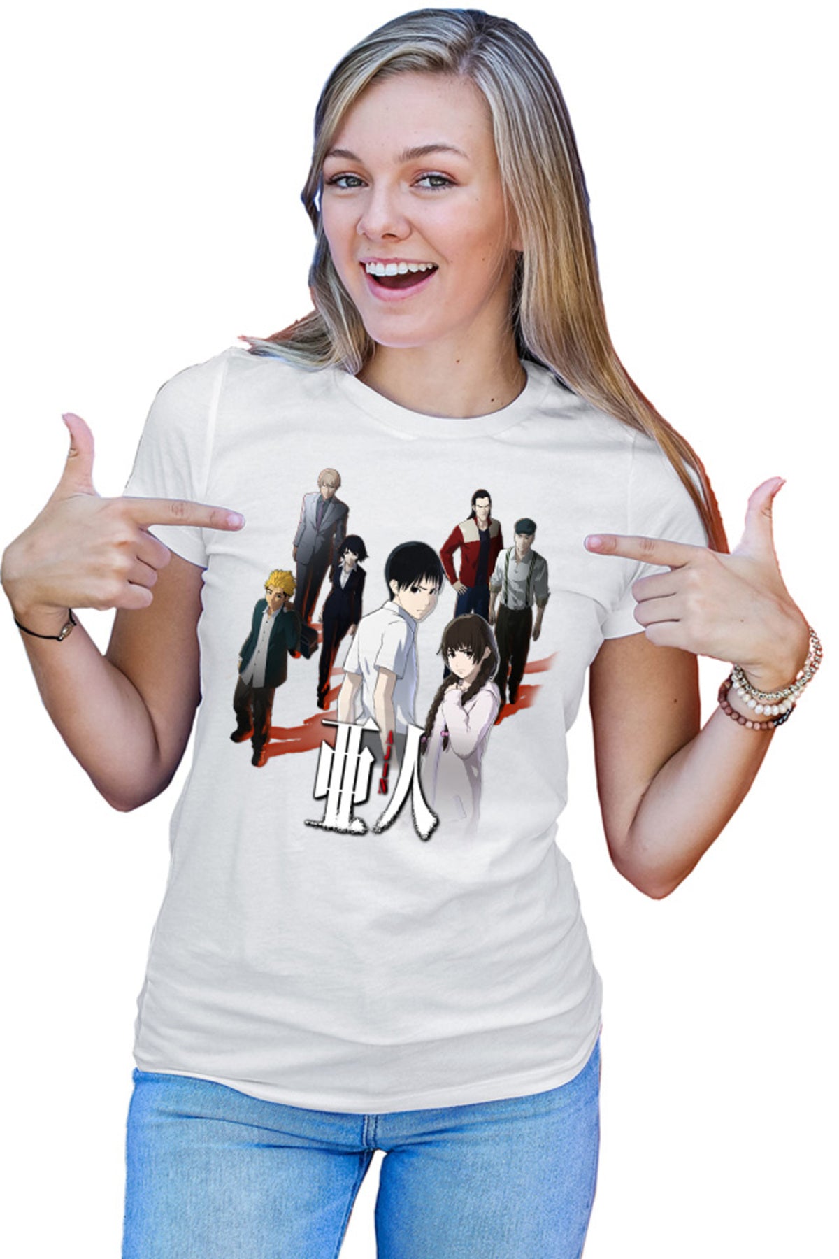 Tricou dama Ajin Main Group Seinen Manga Anime Otaku