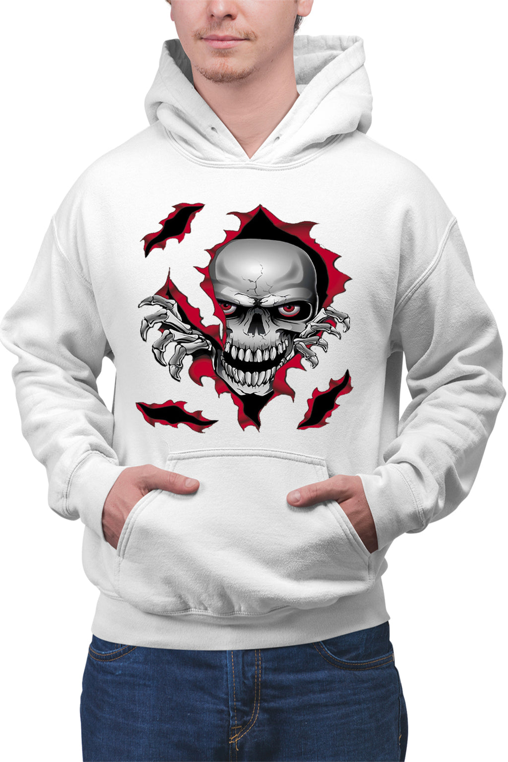 Hanorac barbati Predator Biker Skull Logo Motor Skeleton
