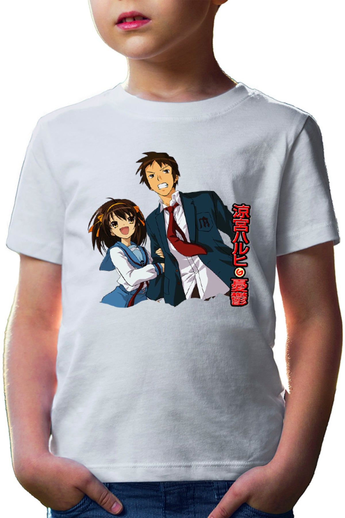 Tricou copii Haruhi Suzumiya Itsuki Random Paranormal Ghost SOS