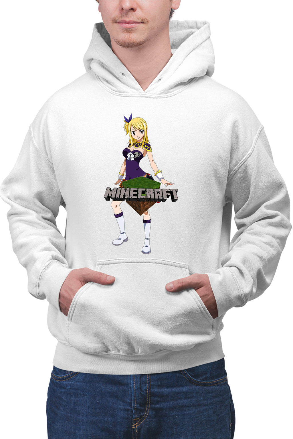 Hanorac barbati Fairy Tail Lucy Minecraft Fan Anime Manga