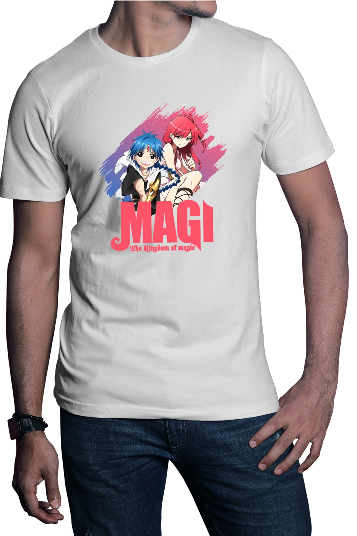 Tricou barbati Magi The Labyrinth of Magic Morgiana Alladin Duo Pose