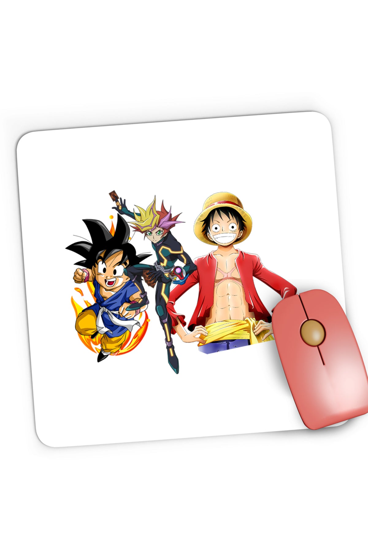Mousepad Gaming Yu Gi Oh Songoku One Piece Yugi Mutou Desene, 21x19 cm