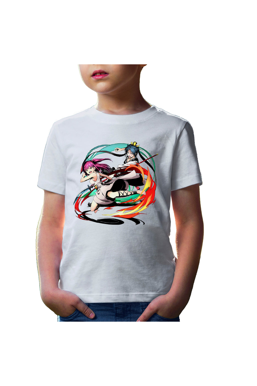 Tricou copii Magi The Labyrinth of Magic Animeuri Fight Hakuryuu