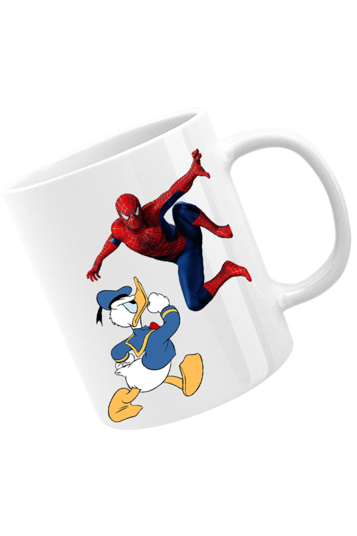Cana Donald Duck Spiderman Web Marvel DC Disney Angry, alba, 330 ml