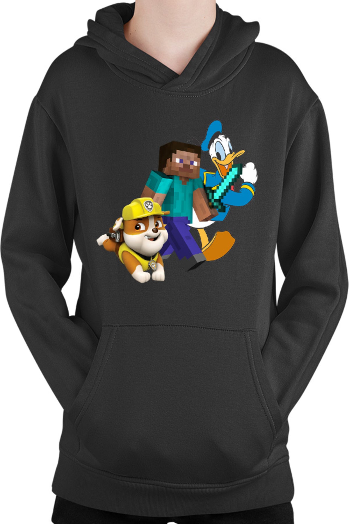 Hanorac copii Minecraft Paw Power Donalt Duck Steve Gameplay