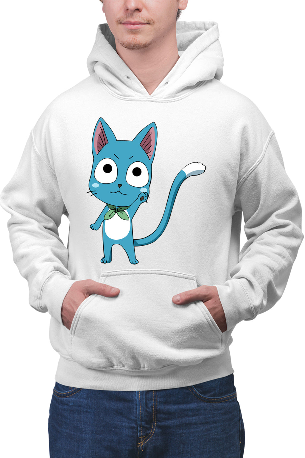 Hanorac barbati Fairy Tail Happy Cat Ninja City Mustang