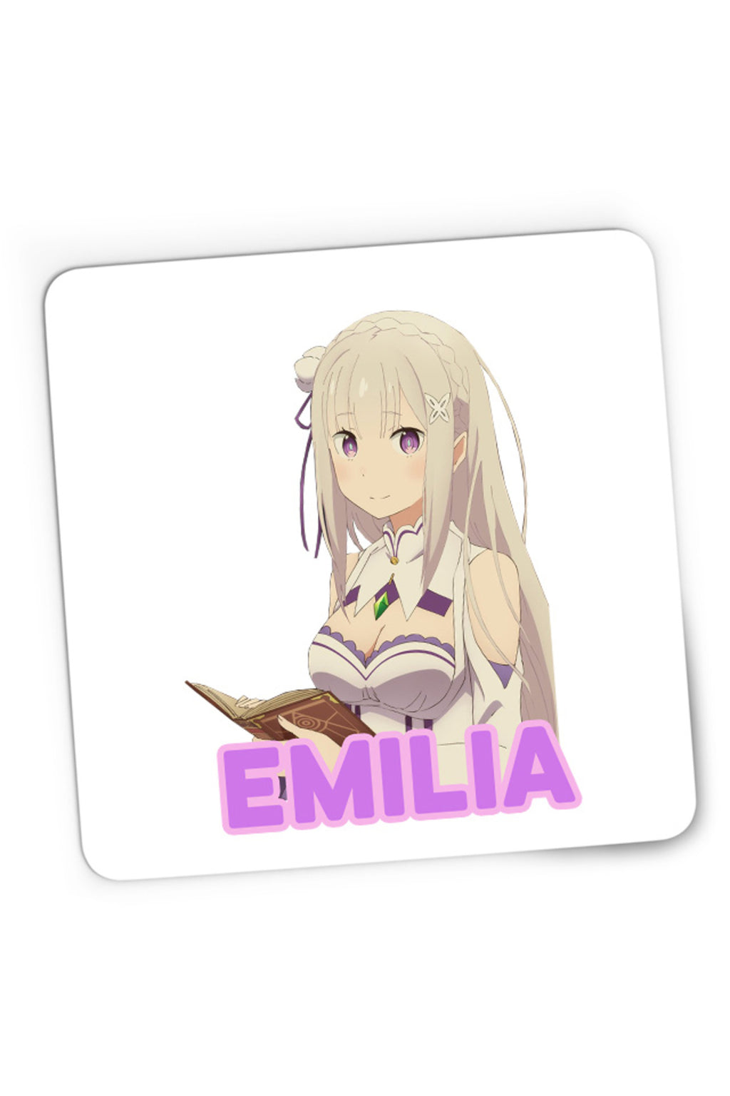 Mousepad Gaming Re Zero Emilia Cat Magical Princess Kind Wizard Time, 21x19 cm