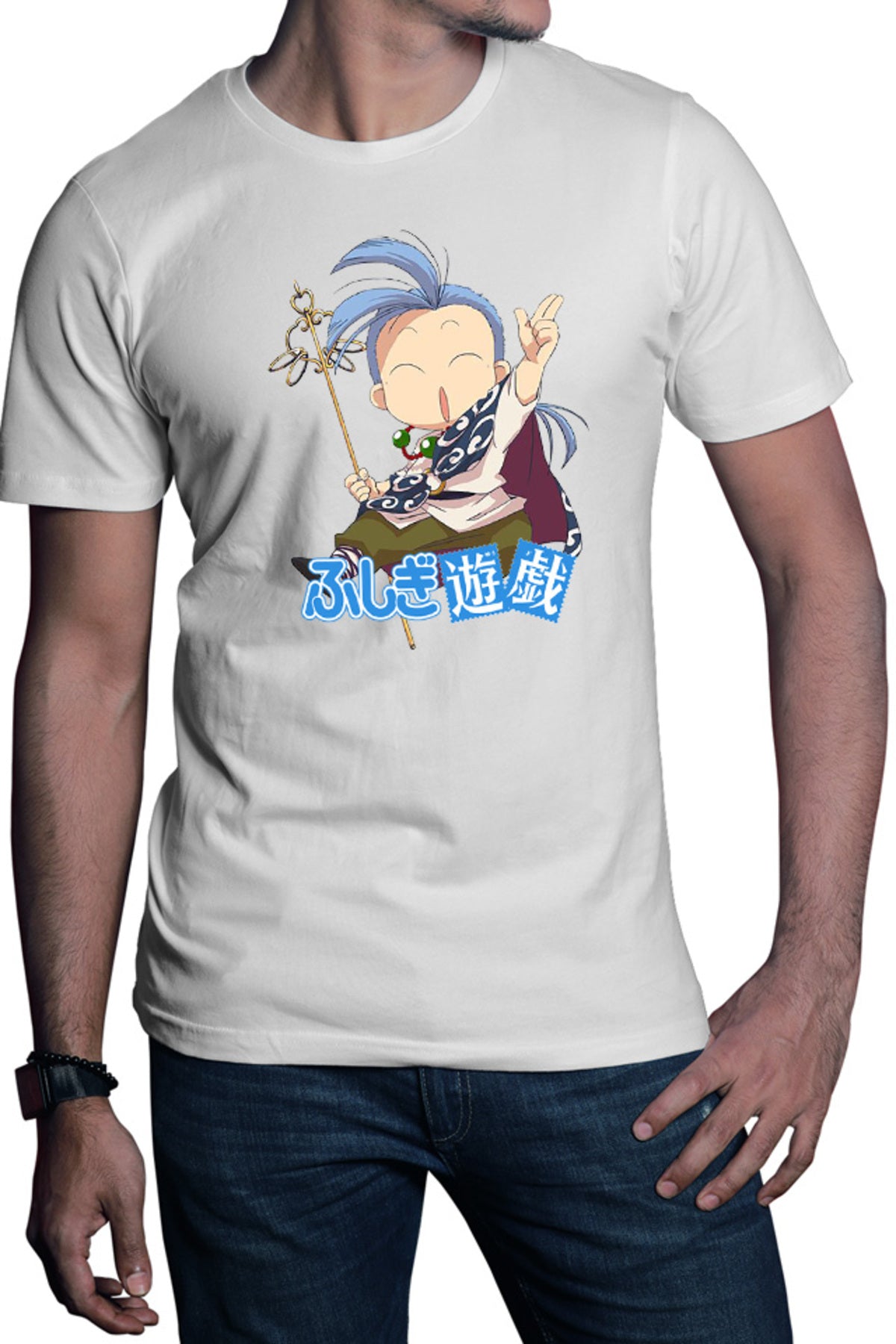 Tricou barbati Fushigi Yuugi Chichiri Chibi Isekai Cute Animeeater