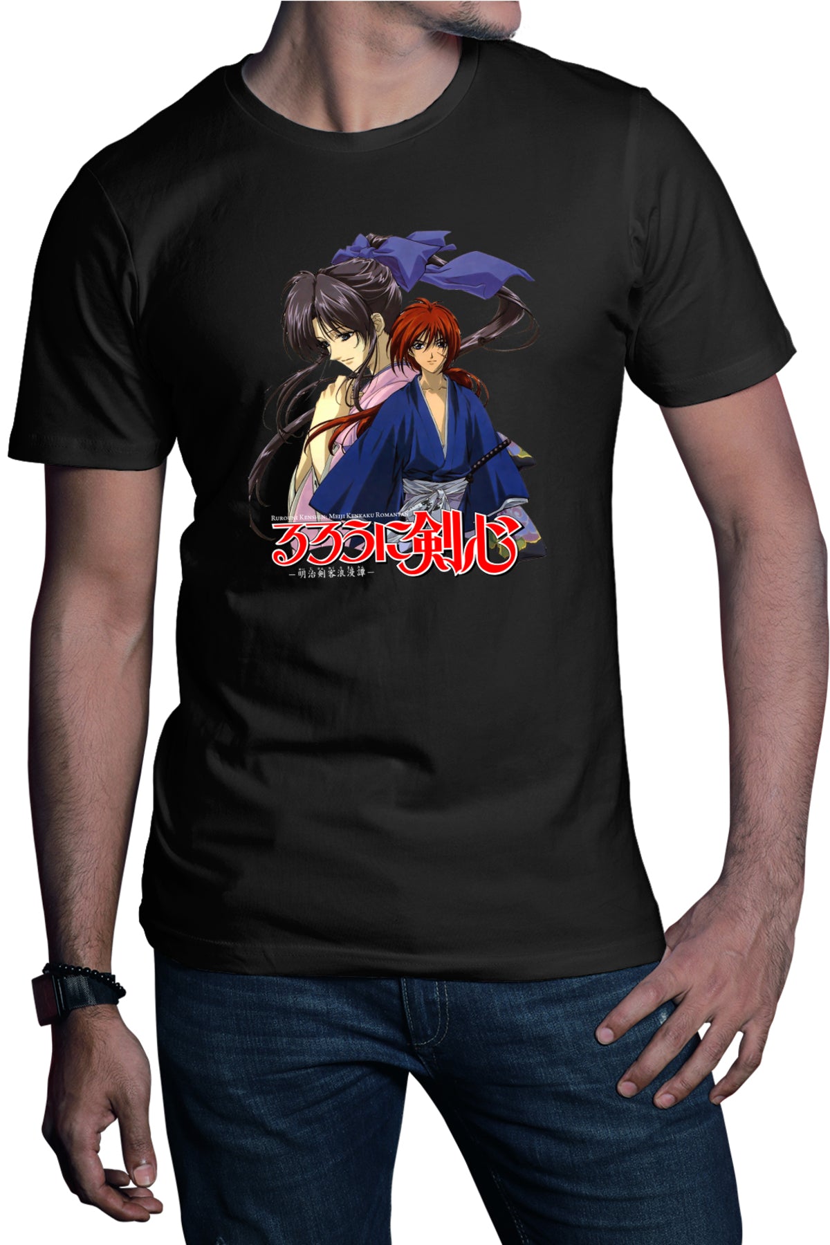 Tricou barbati Rurouni Kenshin Kaori Couple Anime Monster