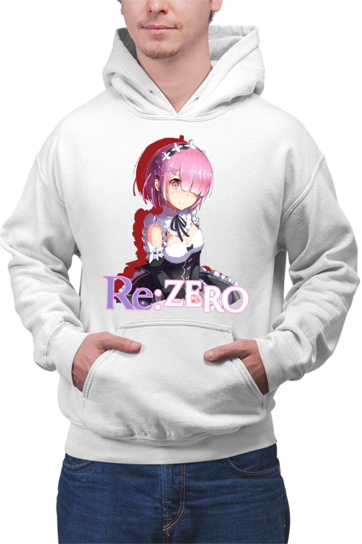 Hanorac barbati Re Zero RAM Maiden Strongest Sister Demon Otaku Japan