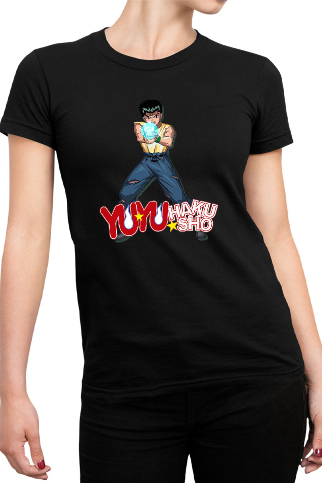 Tricou dama Yu Yu Hakusho Yusuke Urameshi Super Power Paranormal Anime