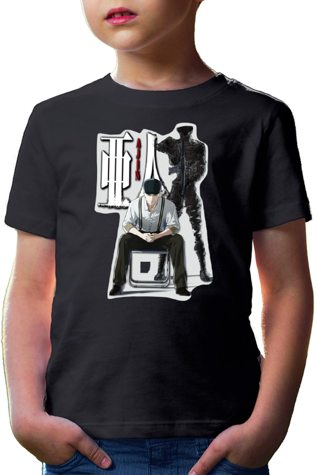 Tricou copii Ajin Satou Longevity Mature Horror