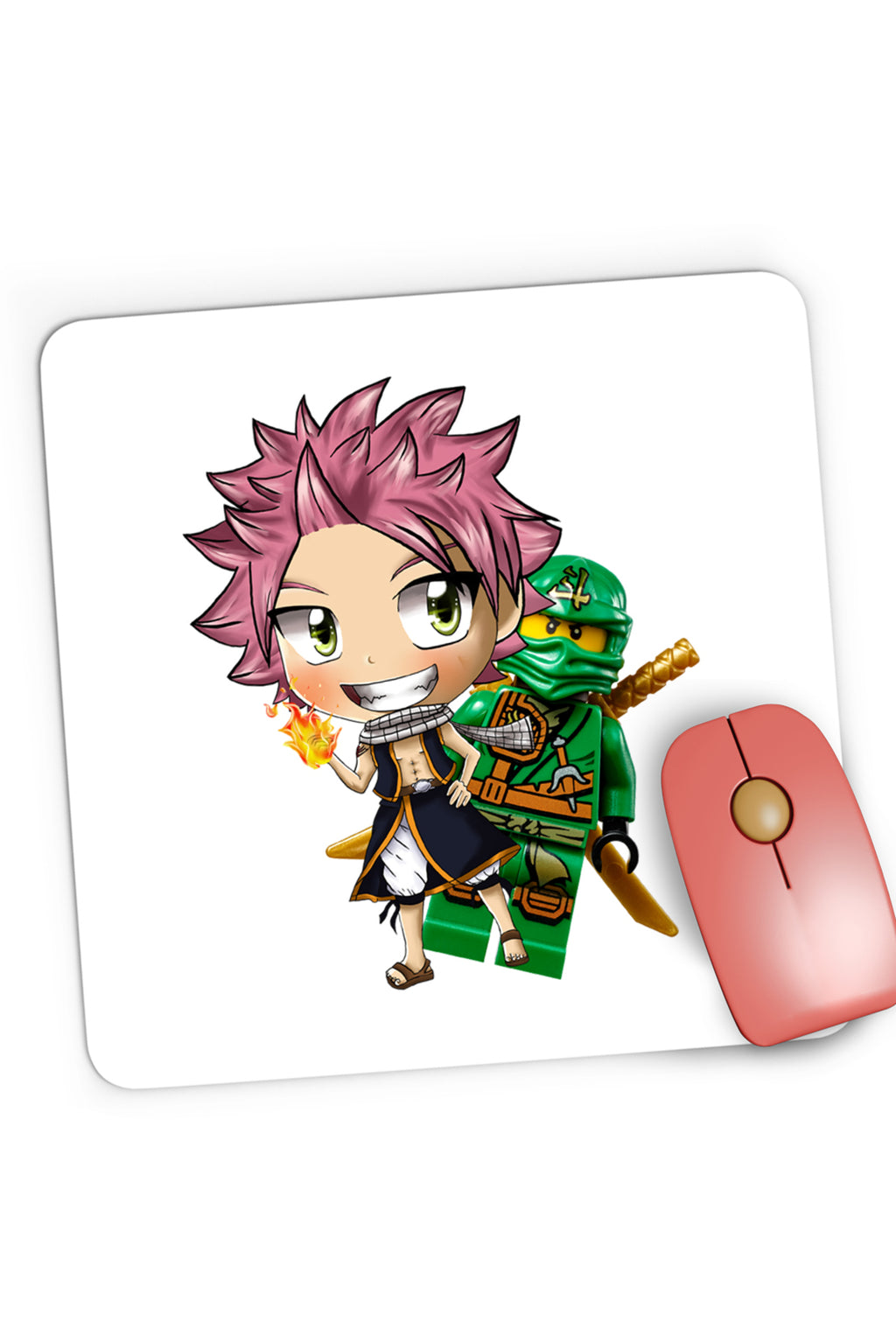Mousepad Gaming Fairy Tail Ninjago Manga Cartoon, 21x19 cm