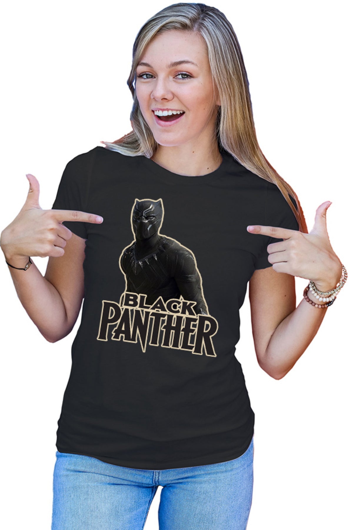 Tricou dama Black Panther Logo Save World Hero Protect