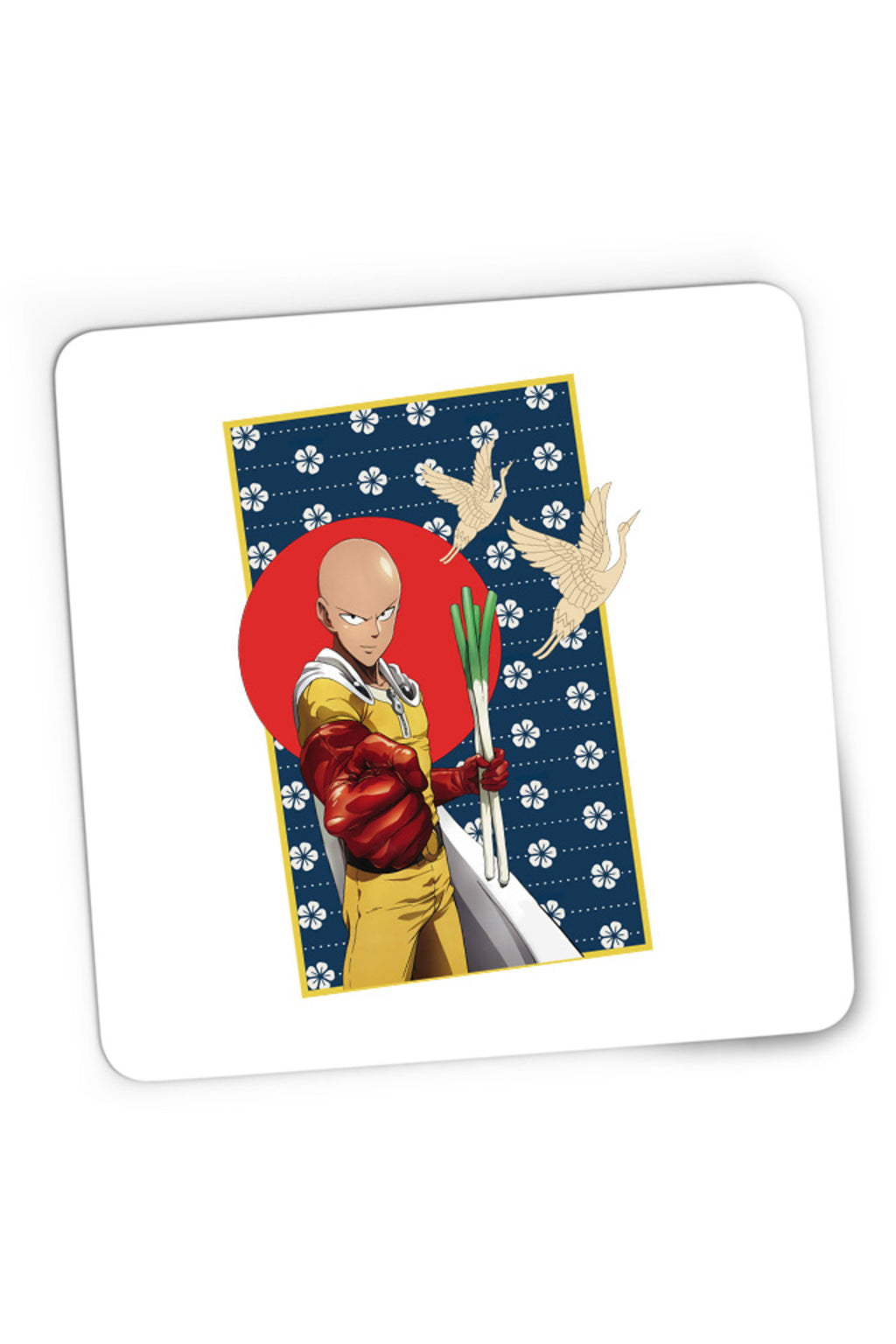Mousepad Gaming One-Punch Man Japanese Pattern Flag Bird, 21x19 cm