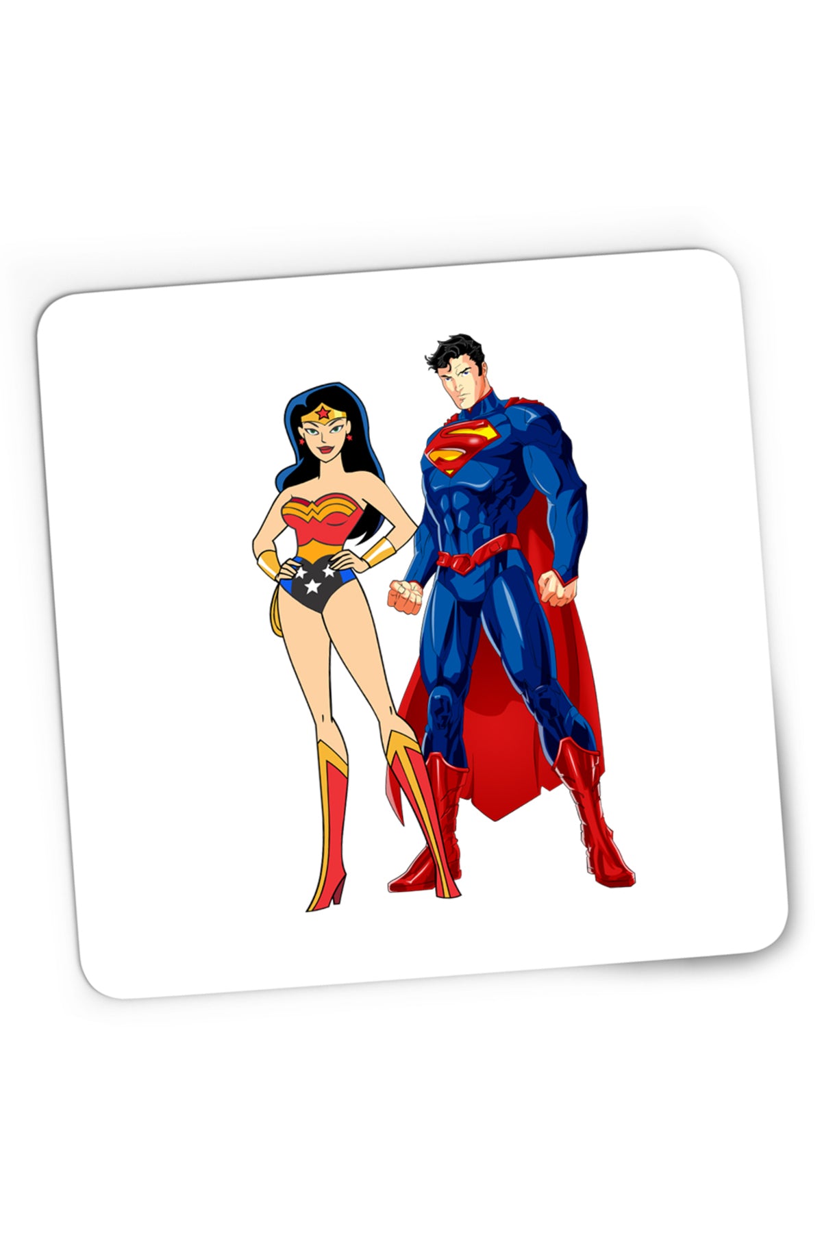 Mousepad Gaming Superman Wonder Woman Superwoman Girl Power, 21x19 cm