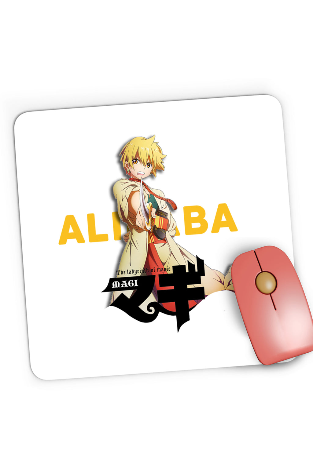 Mousepad Gaming Magi The Labyrinth of Magic Alibaba Fight Pose, 21x19 cm