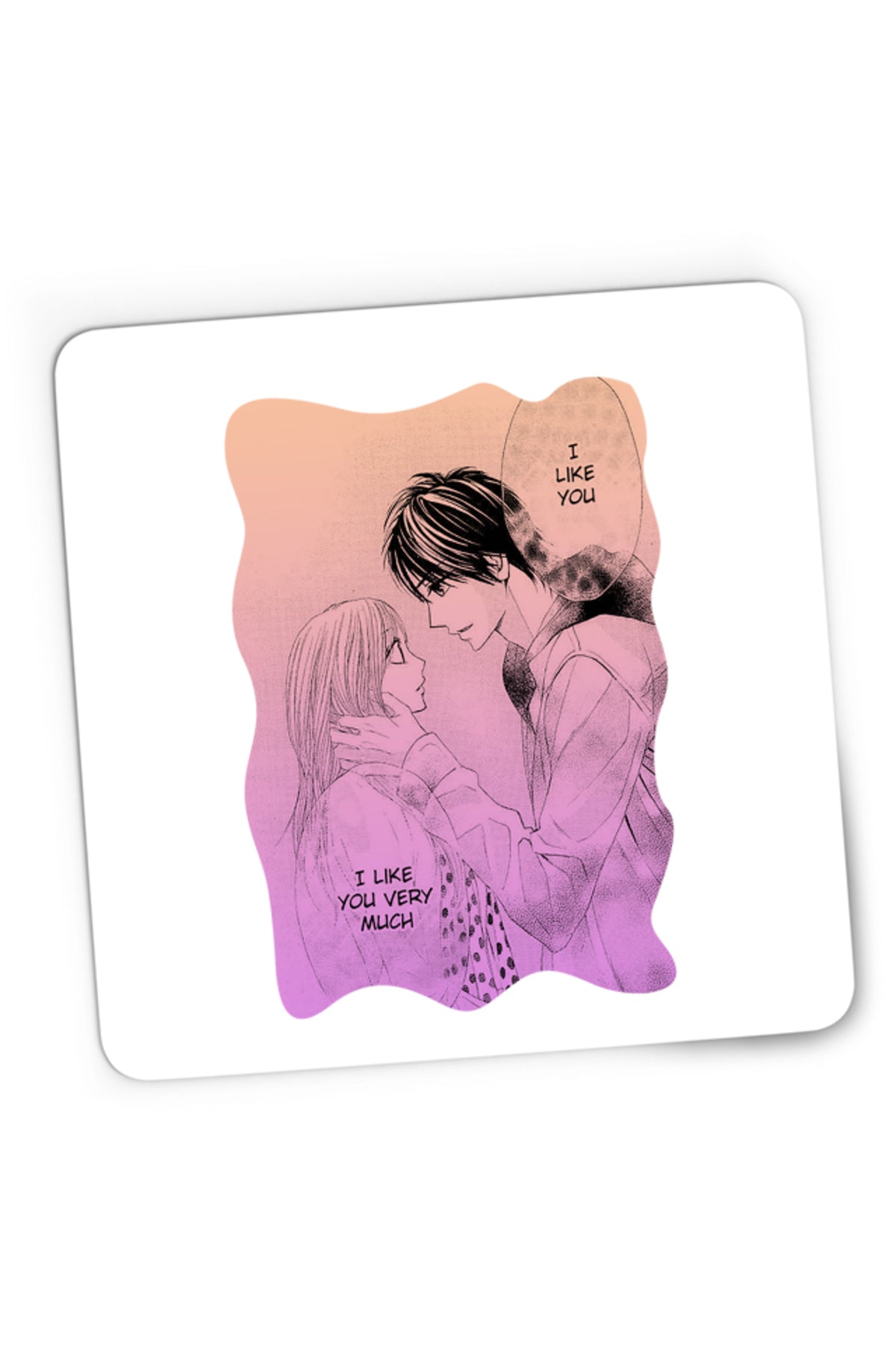 Mousepad Gaming LDK Shuusei Aoi Couple Love Highschool Hug, 21x19 cm