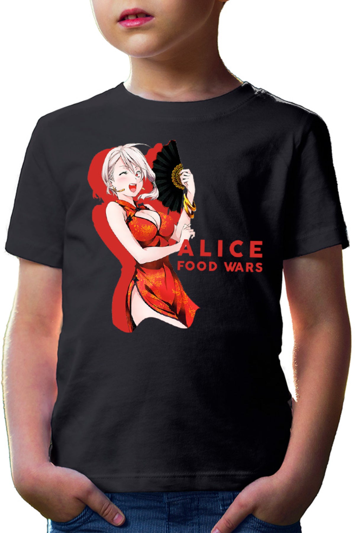 Tricou copii Food Wars Alice Fan Chinese Dress Animeuri