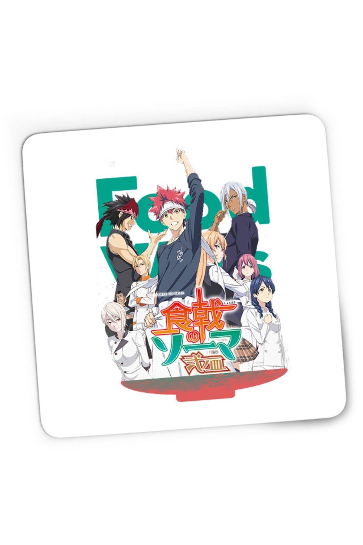 Mousepad Gaming Food Wars Group Photo Souma Megumi Alice Cookers Rivals, 21x19 cm