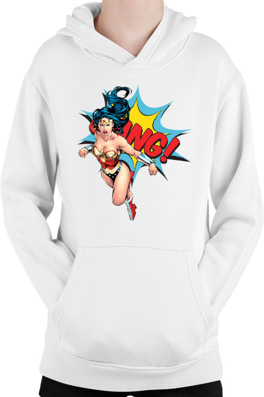 Hanorac copii Wonder Woman Bang Super Girl Powers Stunning Marvel Action