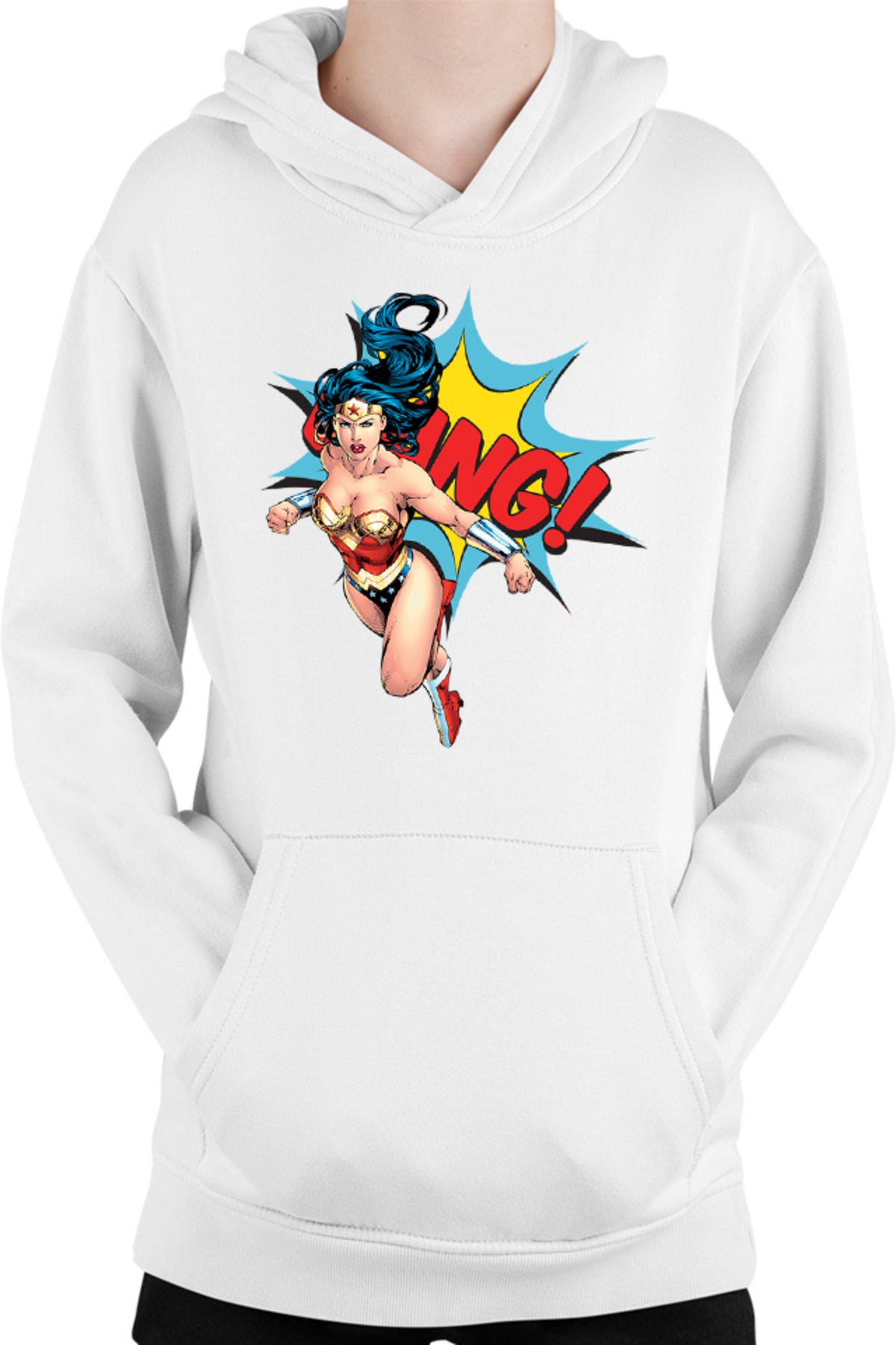 Hanorac copii Wonder Woman Bang Super Girl Powers Stunning Marvel Action
