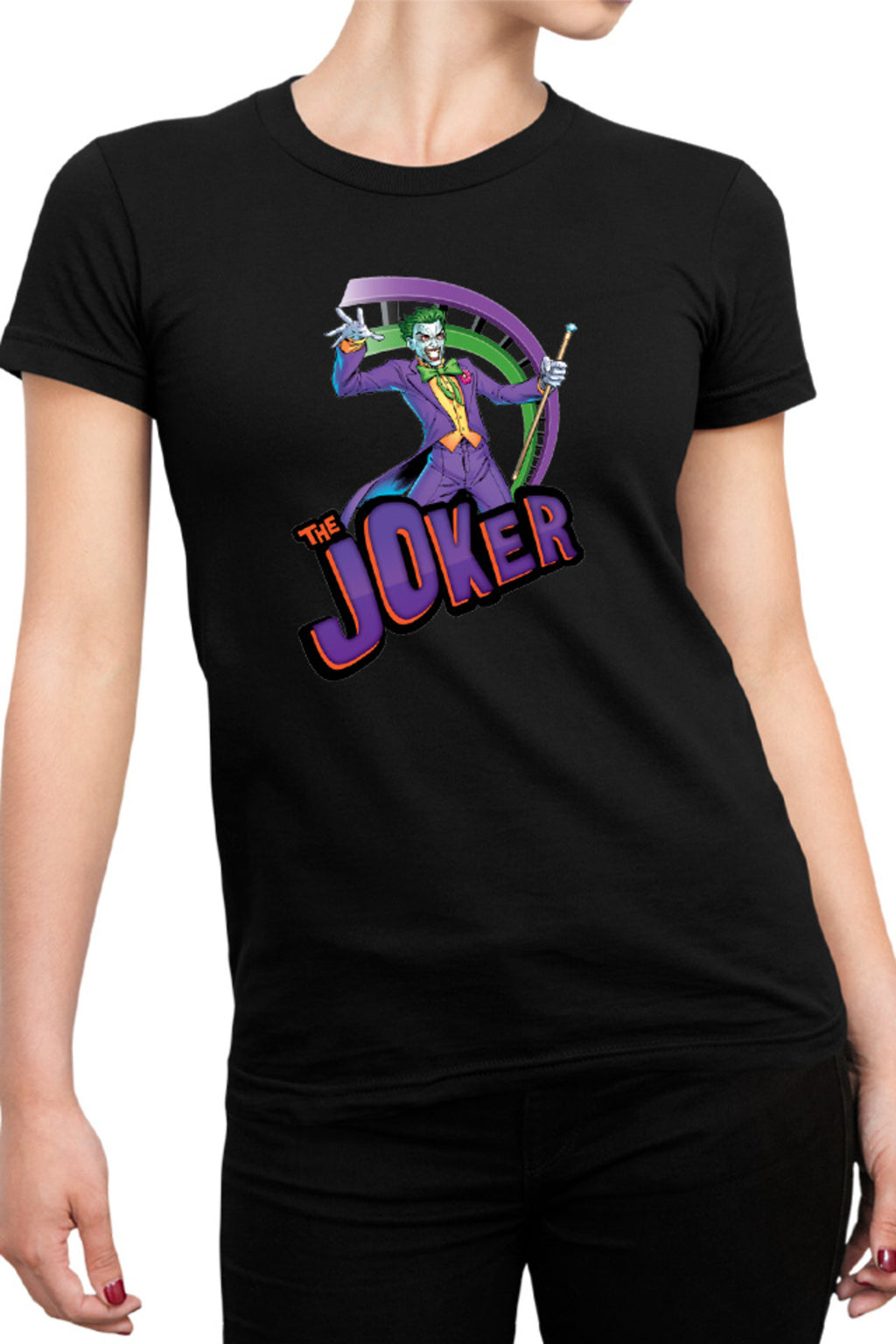 Tricou dama Joker Happy American Comic Books
