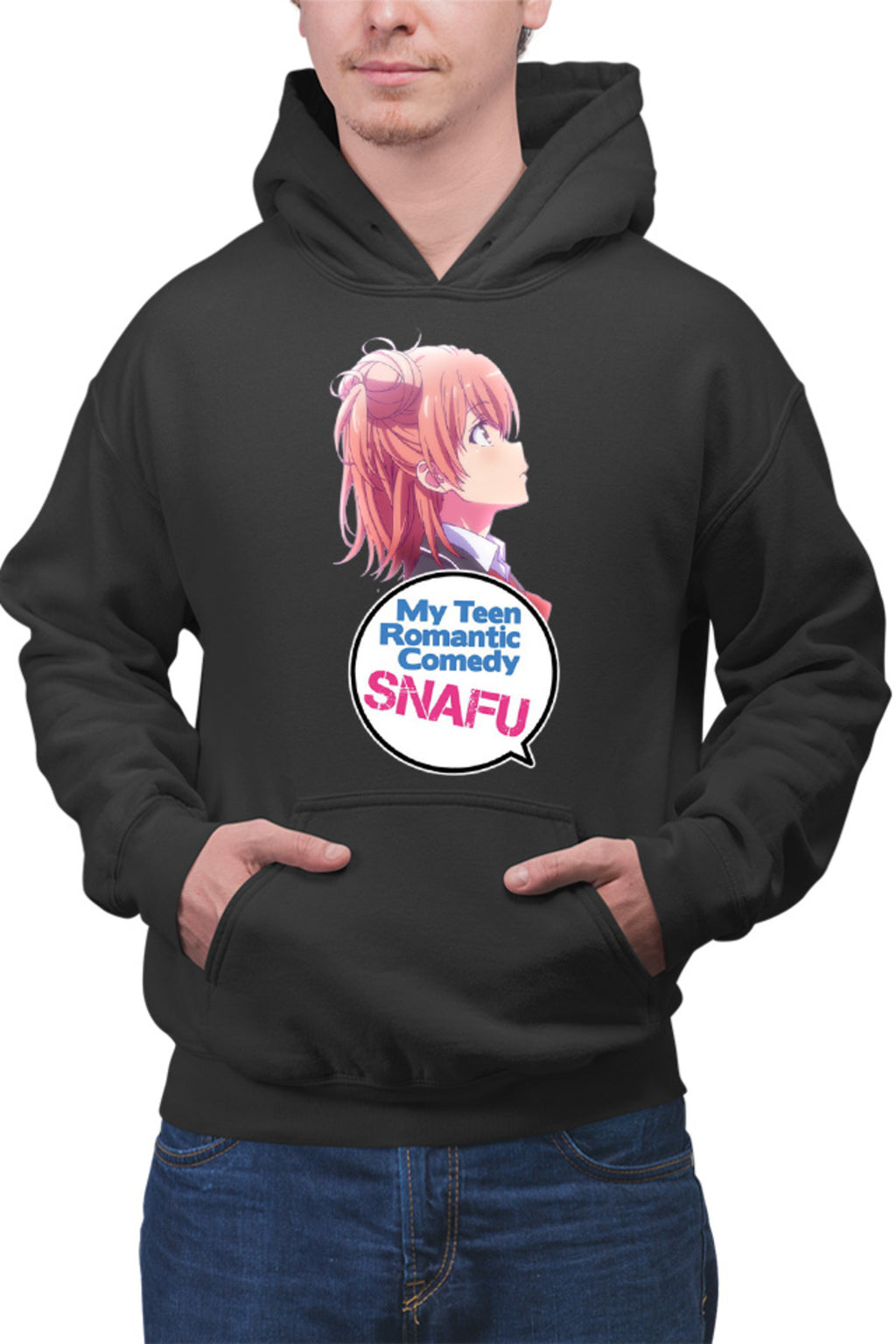 Hanorac barbati OreGairu Yui Yuigahama Angel Weeb