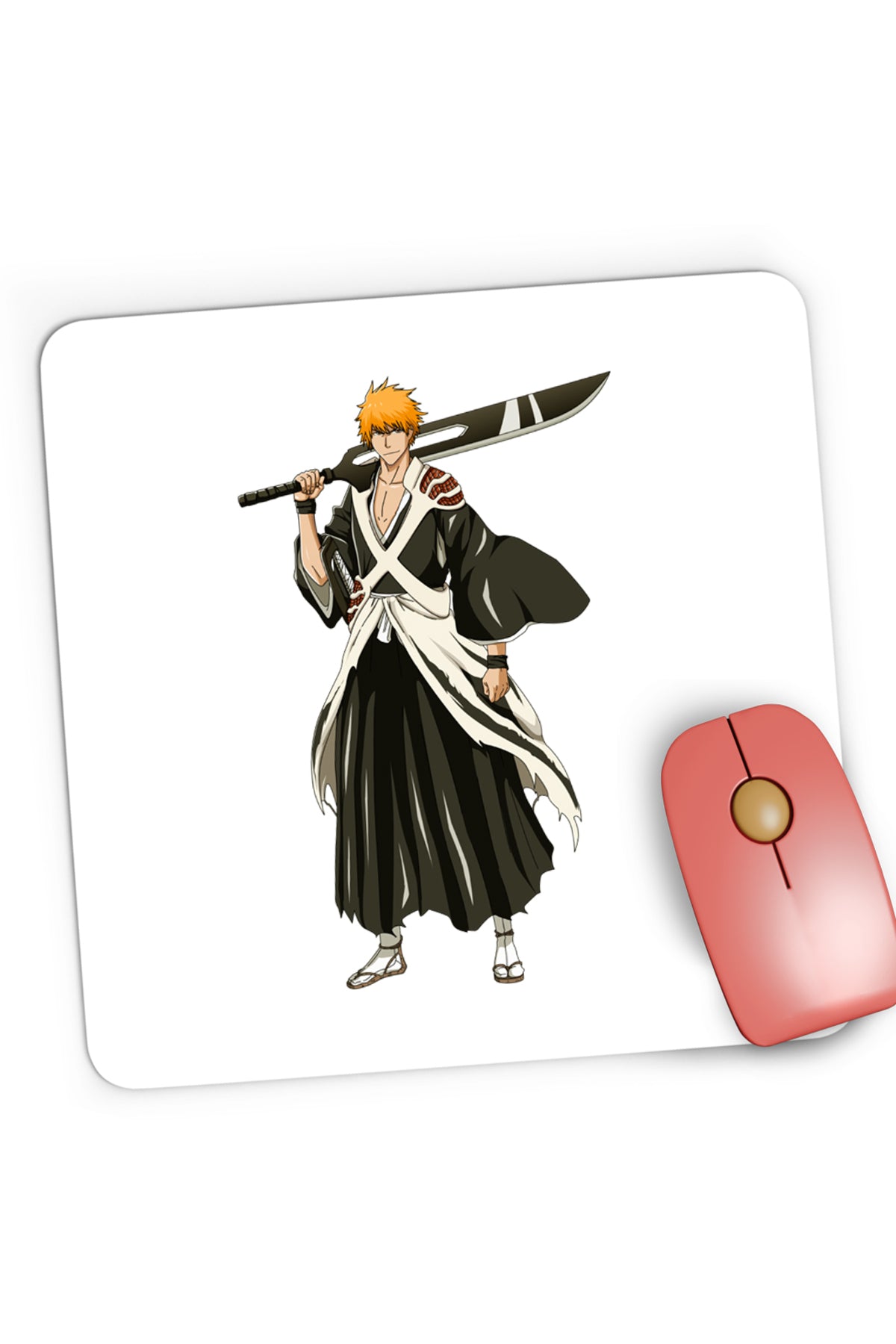 Mousepad Gaming Bleach Ichigo Animeeater Yamamoto Rukia, 21x19 cm