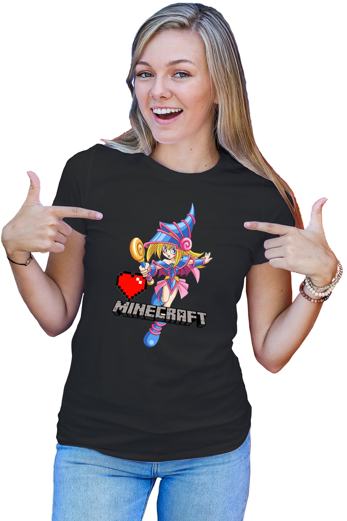 Tricou dama Yu Gi Oh Links Minecraft Tlauncher Mcskins