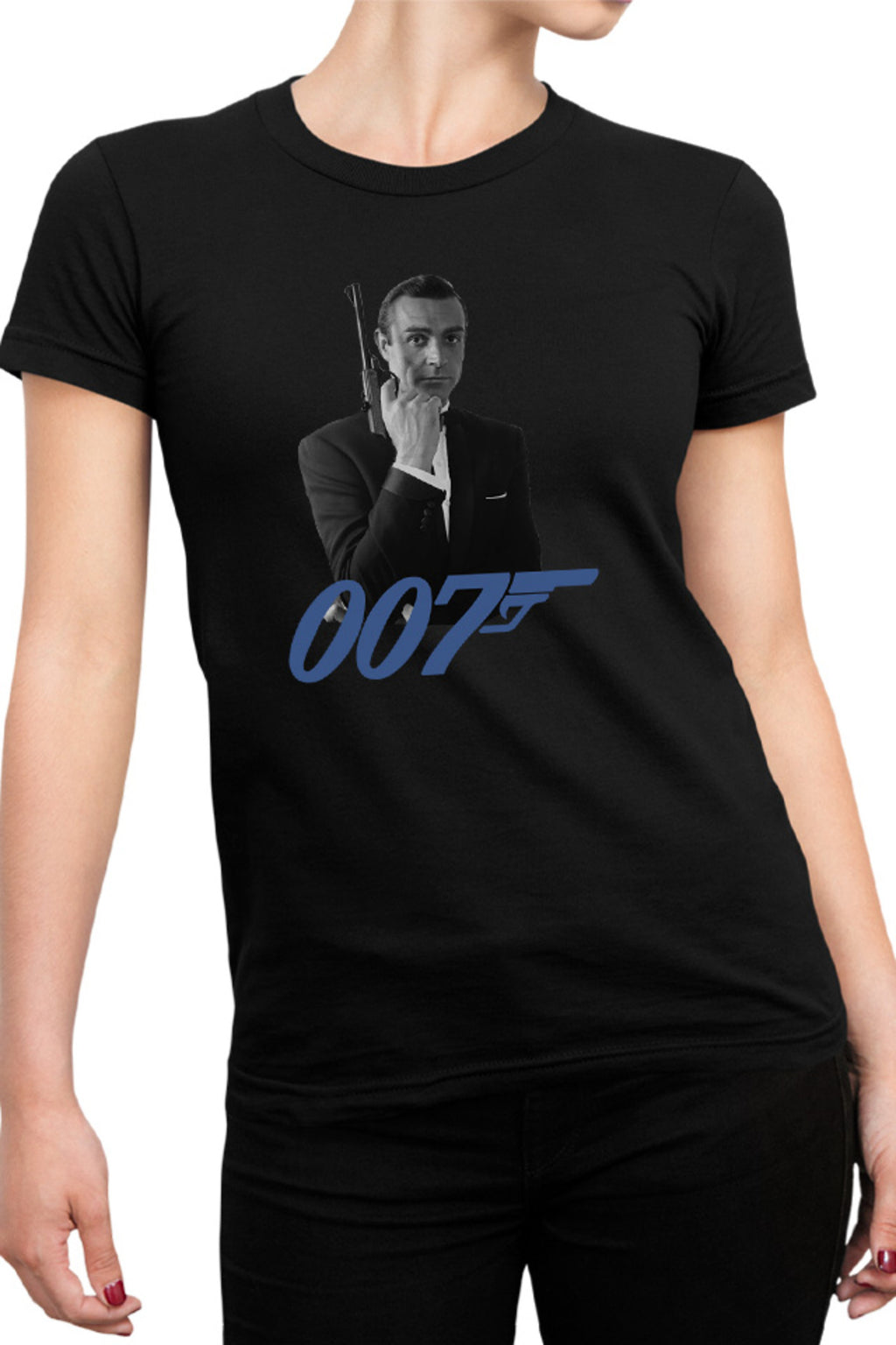 Tricou dama James Bond 007 Logo Vintage Old Movie Alpha
