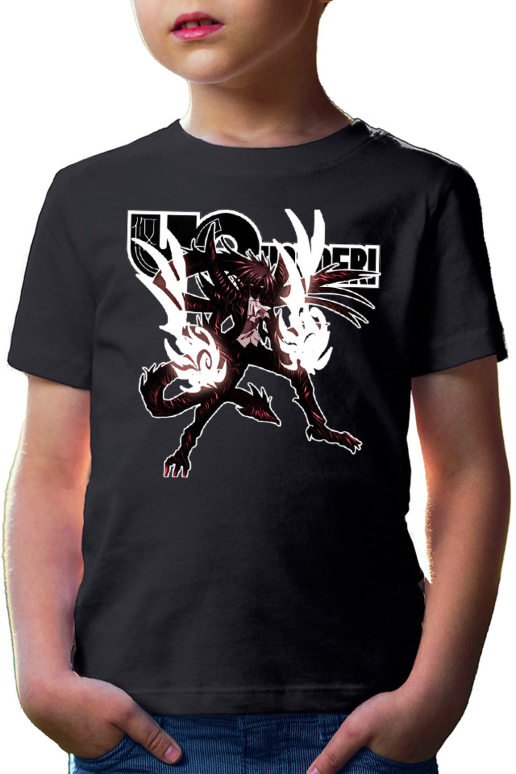 Tricou copii UQ Holder Touta Demon Form Sci-Fi Youkai Samurai