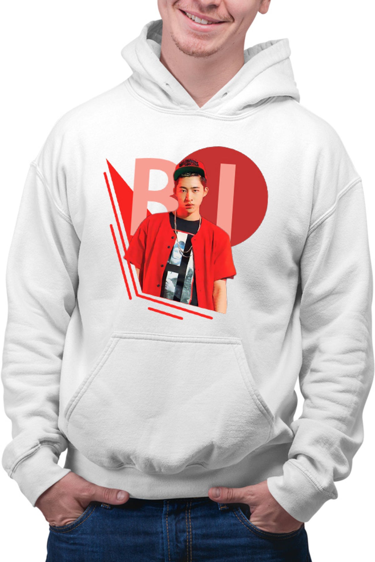 Hanorac barbati iKon B.I. Rapper Korean Singer Kim Han-bin