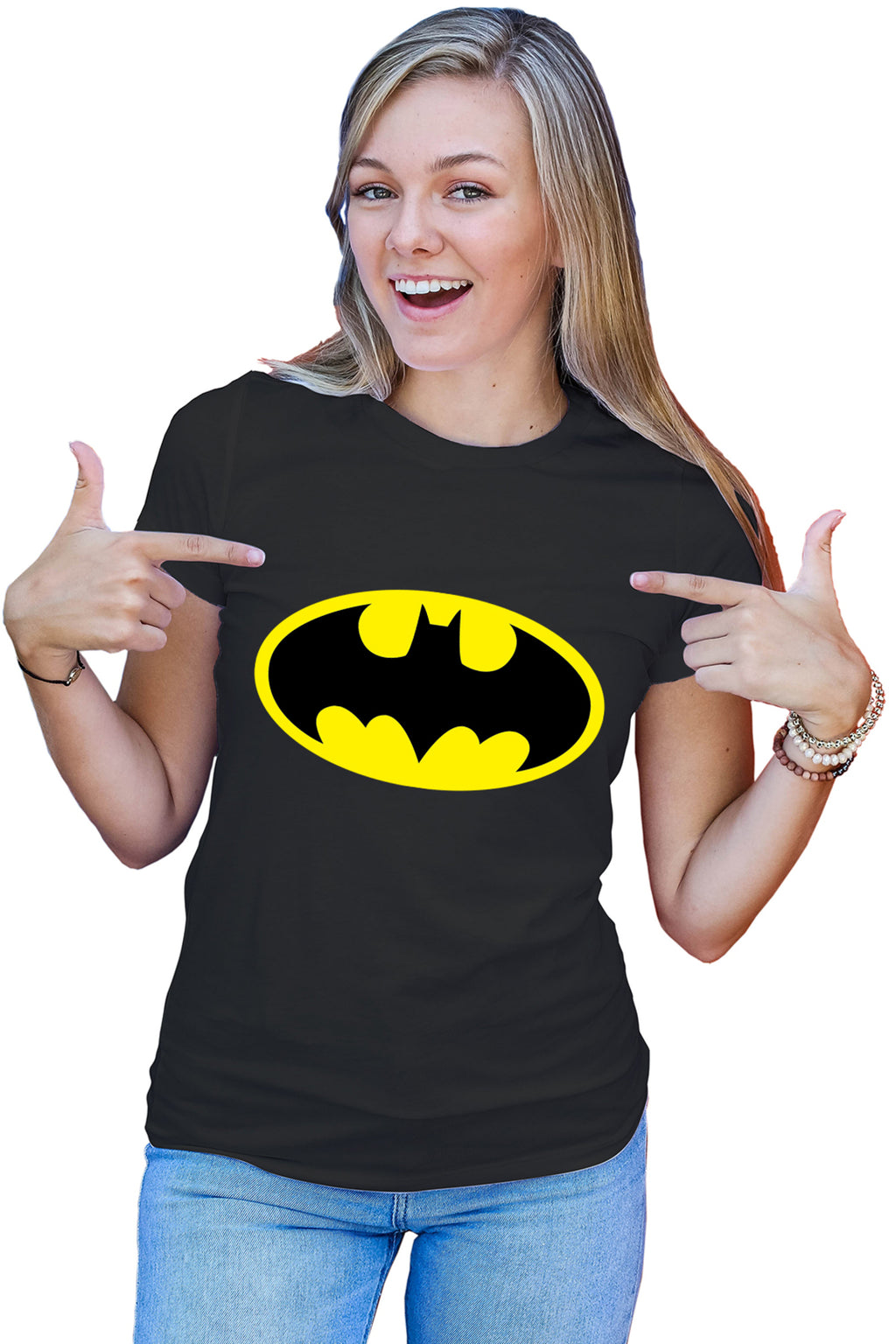 Tricou dama Batman Logo Dark Knight Rival Symbol