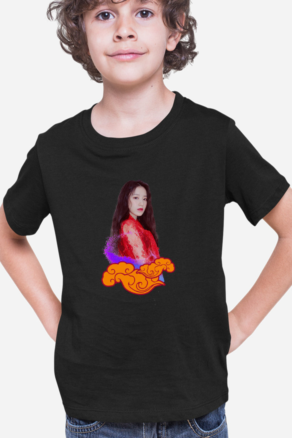 Tricou copii I-DLE Clouds Gorgeous Woman Singer Talent