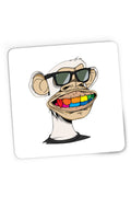 Mousepad Gaming NFT Monkey Sell Online Art Colors Humanoid, 21x19 cm