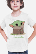 Tricou copii Baby Yoda Angry Cute Mondorian