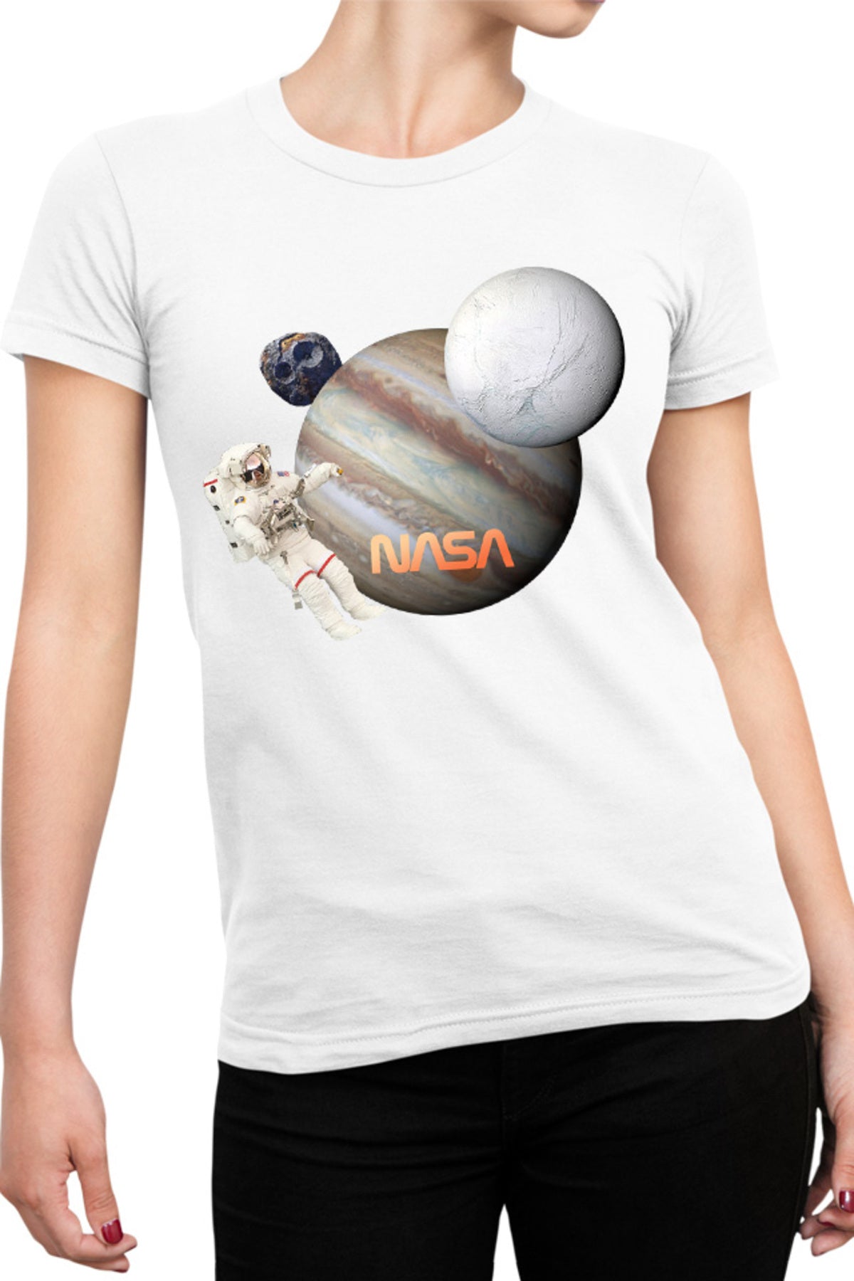 Tricou dama NASA Uranus Universe Gas Planet