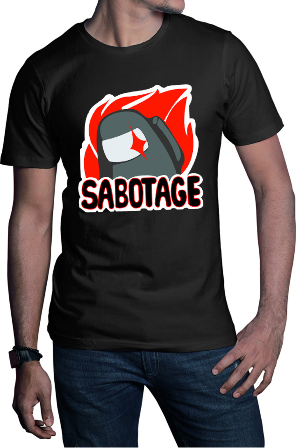 Tricou barbati Among Us Sabotage Crew Space Station Task Vent