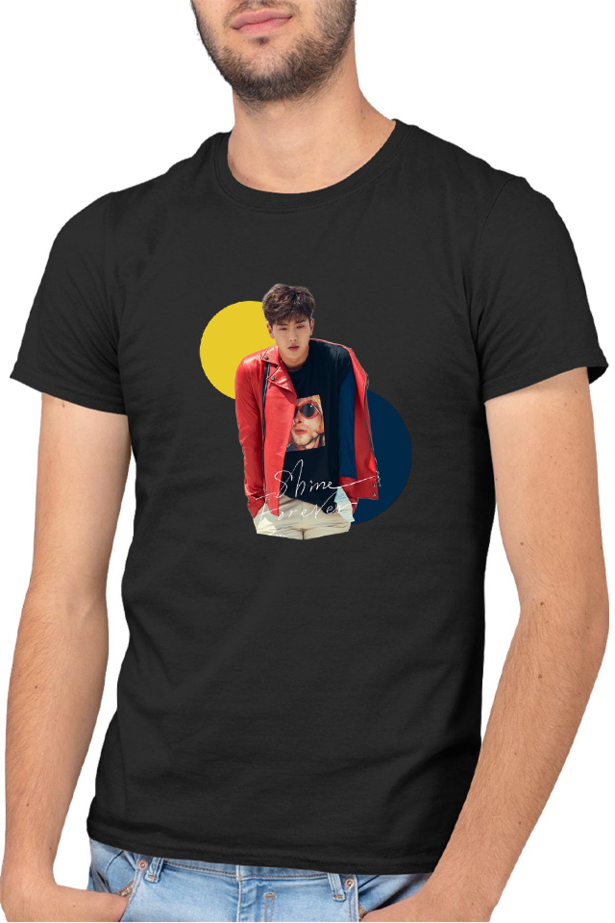 Tricou barbati MonstaX Shine Forever Cold Weather Idol K-Pop Origins