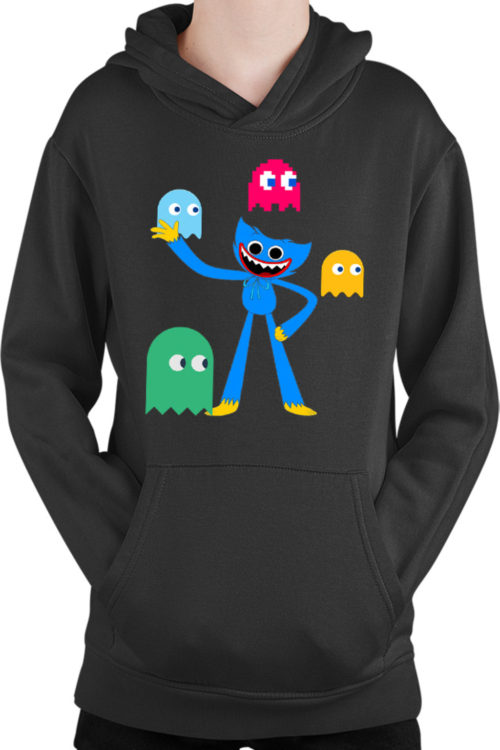 Hanorac copii Huggy Wuggy Pac Man Ghost NPC Horror Game
