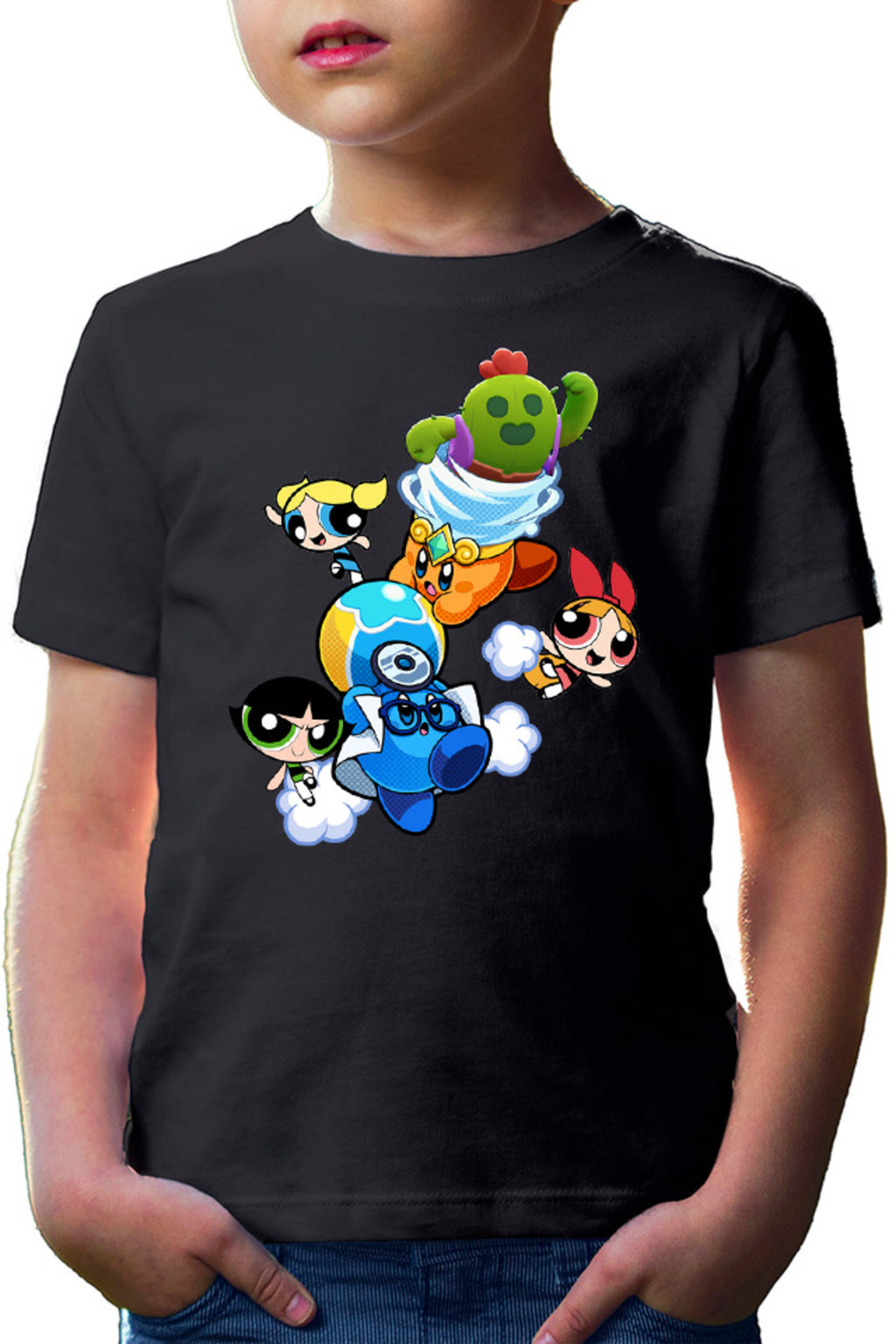 Tricou copii Brawl Stars Happy Tank Powerpuff Girls Pokemon Weather
