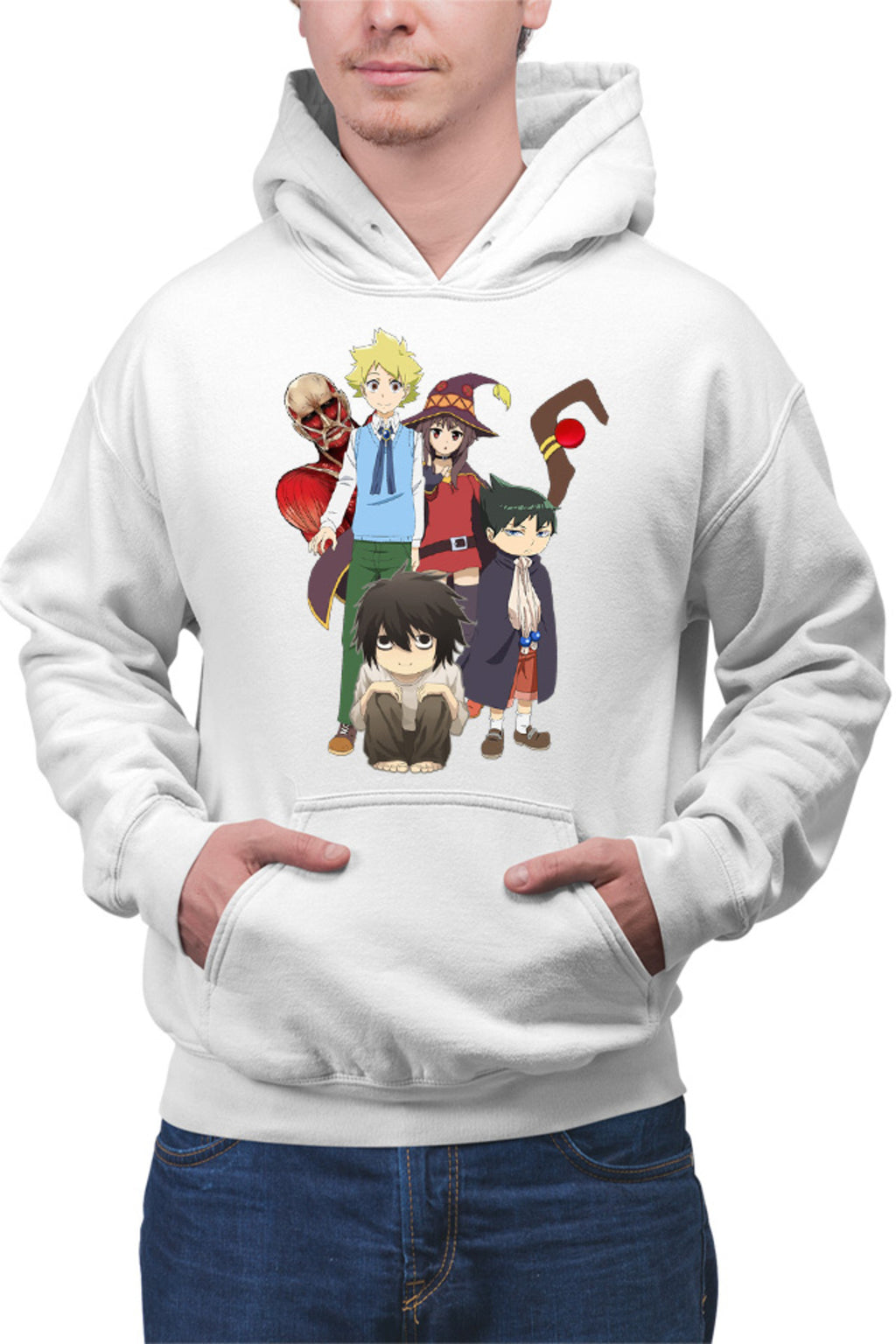 Hanorac barbati Muhyo Roji Taro AOT Collosal Titan Konosuba Megumi Death Note