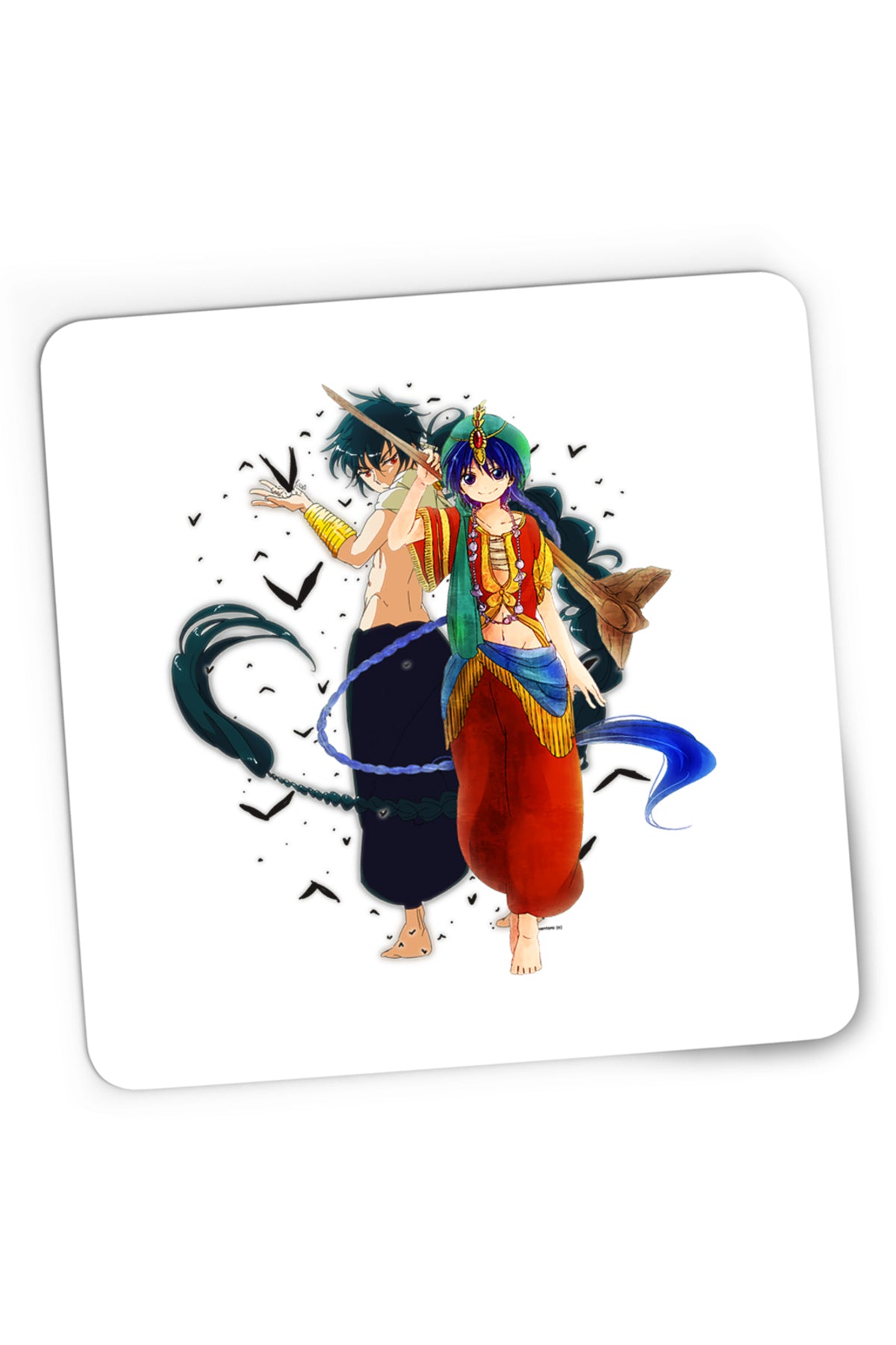 Mousepad Gaming Magi The Labyrinth of Magic Aladin Anime Kage, 21x19 cm